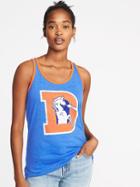 Old Navy Womens Nfl Retro-team Racerback Tank For Women Broncos Size S