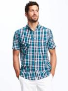 Old Navy Regular Fit Soft Washed Classic Shirt For Men - Ultraviolet