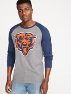 Old Navy Mens Nfl Graphic Raglan Tee For Men Bears Size Xl