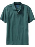 Old Navy Mens New Short Sleeve Pique Polos - Norway Spruce