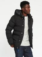 Old Navy Mens Frost Free Detachable-hood Jacket For Men Black Size Xs