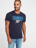 Old Navy Mens Nba Team Graphic Tee For Men Thunder Size S