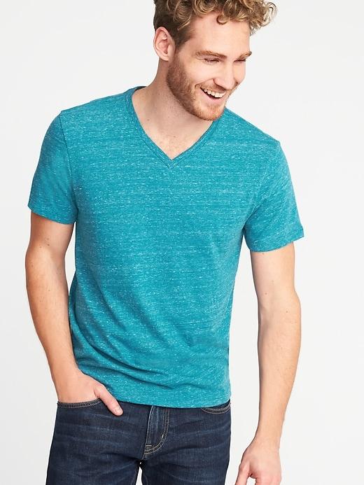 Old Navy Mens Soft-washed V-neck Tee For Men Very Tealented Size Xxl