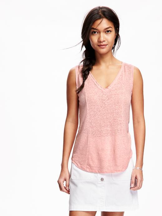 Old Navy Sheer Back Swing Tee For Women - Blush It Off
