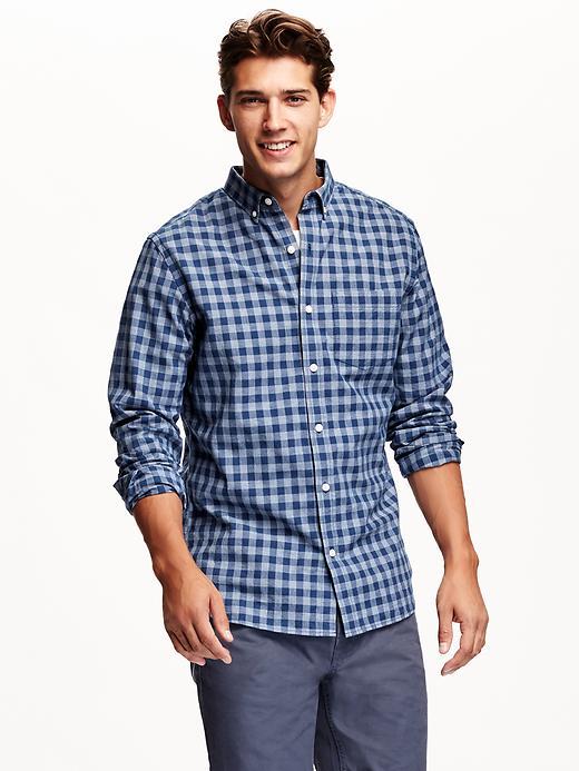 Old Navy Plaid Shirt Size Xxl Big - Blue It Off