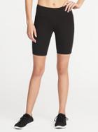 Old Navy Womens Mid-rise Compression Bermuda Shorts For Women (8) Black Size L