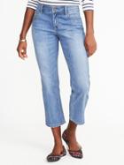 Old Navy Womens Flare Ankle Jeans For Women Light Wash Size 4