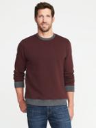 Old Navy Mens Classic Fleece Sweatshirt For Men Raisin Arizona Size S