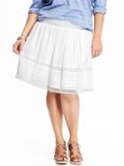 Old Navy Womens Women';s Plus Crinkle-gauze Pull-on Skirts Bright White Size 2x