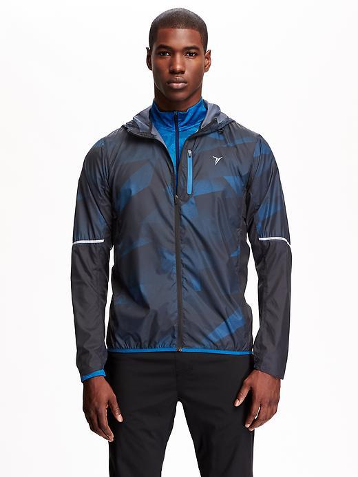 Old Navy Lightweight Hooded Running Jacket For Men - Delta Hand