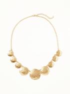 Old Navy Hammered Disc Necklace For Women - Antique Gold