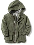 Old Navy Hooded Twill Anorak - Grazing Grasses