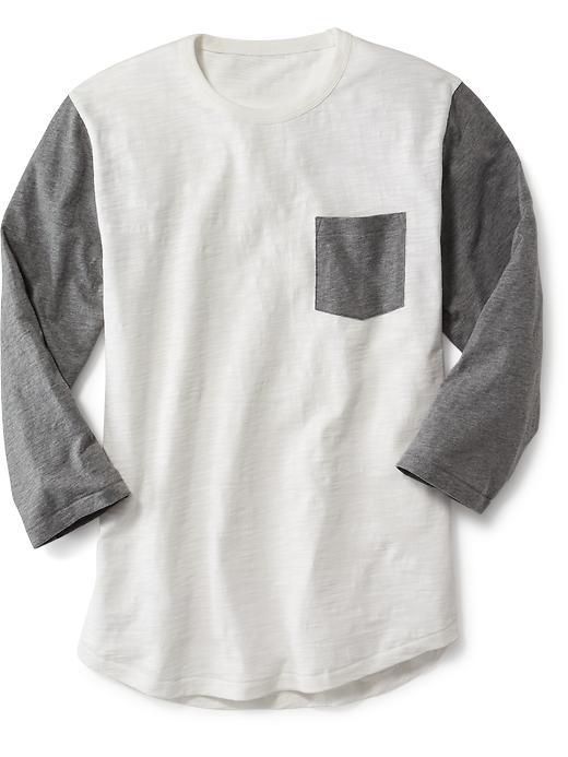 Old Navy Baseball Tee For Men - Heather Light Gray