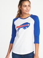 Old Navy Womens Nfl Team Raglan Tee For Women Bills Size M