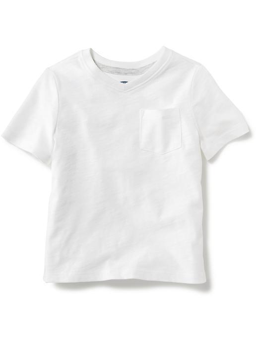 Old Navy V Neck Jersey Shirt - Bright White