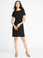 Old Navy Womens Ponte-knit Sheath Dress For Women Blackjack Size L