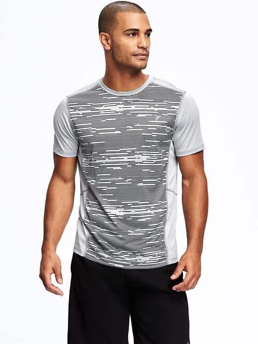 Old Navy Go Dry Printed Performance Tee For Men - Fleet Week