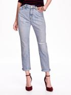 Old Navy High Rise Vintage Straight Crop Jeans Size 0 Regular - Cindy