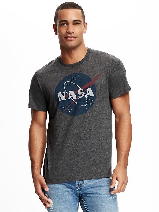 Old Navy Nasa Graphic Tee For Men - B65 Dark Heather Grey