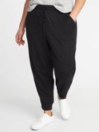 Old Navy Womens Sweater-knit Plus-size Joggers Black Size 1x