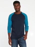 Old Navy Soft Washed Color Block Tee For Men - Lost At Sea Navy
