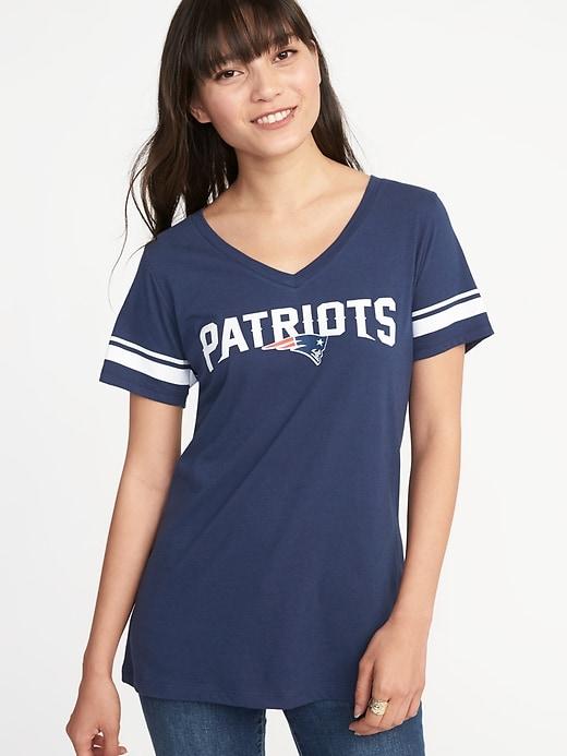 Old Navy Womens Nfl Team V-neck Tee For Women New England Patriots Size L