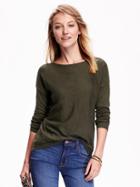 Old Navy Womens Boatneck Sweater Size L Tall - Forest