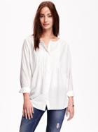 Old Navy Womens Plus Pintuck Tunic Size 1x Plus - Whipped Cream