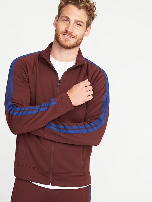 Old Navy Mens Lightweight Go-dry Full-zip Track Jacket For Men Reddy Or Not Size Xl