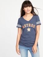 Old Navy Womens Mlb Team V-neck Tee For Women Houston Astros Size M