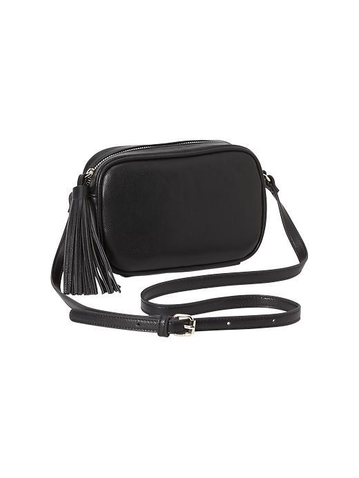 Old Navy Womens Tassle Mini Crossbody Bag Size One Size - Black