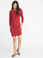 Old Navy Womens Crew-neck Jersey Tee Dress For Women Red Size Xxl