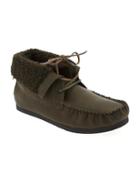 Old Navy Sherpa Lined Moccasins Size 6 - Olive
