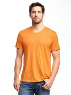 Old Navy Soft Washed Slub Knit V Neck Tee For Men - Eighteen Carrots