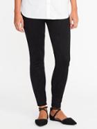 Old Navy Stevie Sueded Ponte Knit Pants For Women - Black