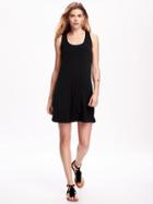 Old Navy Twist Back Jersey Shift Dress For Women - Blackjack