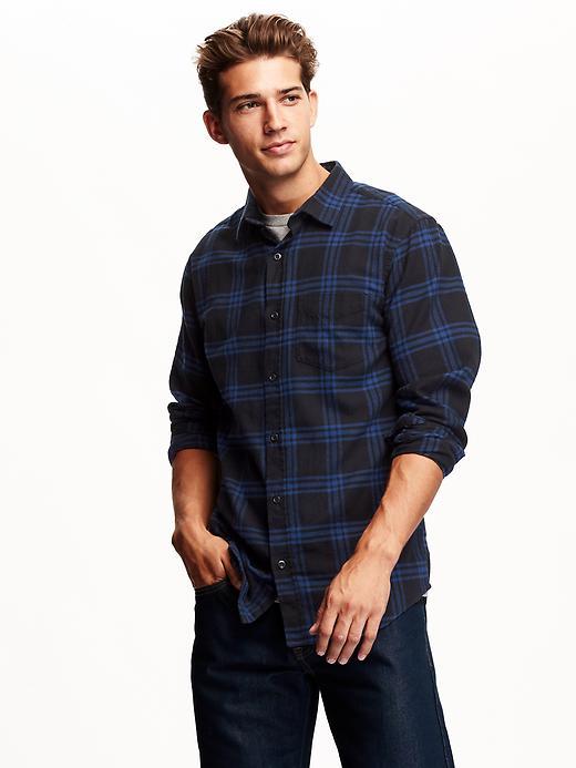 Old Navy Mens Slim Fit Plaid Flannel Shirt Size Xxl Big - The Deep End