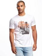 Old Navy Graphic Crew Neck Tee For Men - San Francisco Fog