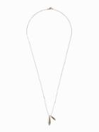 Old Navy Feather Pendant Necklace For Women - Gold
