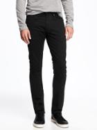 Old Navy Built In Flex Plush Sateen Skinny Pants For Men - Black