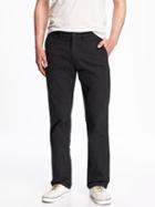 Old Navy Mens Ultimate Straight Khakis For Men Black Size 34w