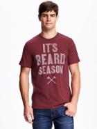 Old Navy Graphic Crew Neck Tee For Men - Dark Red