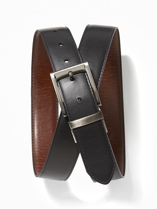 Old Navy Mens Men';s Faux-leather Reversible Belts Black Size Xl