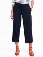 Old Navy Mid Rise Soft Straight Crop Pant For Women - In The Navy