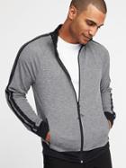 Old Navy Mens Lightweight Go-dry Full-zip Track Jacket For Men Heather Gray Size M