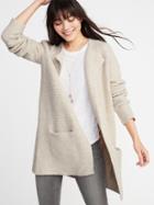 Old Navy Womens Open-front Cardi-coat For Women Chai Latte Size L