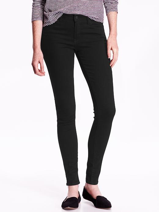 Old Navy Womens Mid Rise Rockstar Skinny Jeans Size 0 Regular - Black Jack