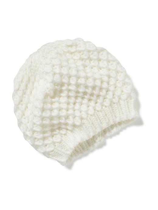 Old Navy Knitted Honeycomb Beanie For Women - Sea Salt
