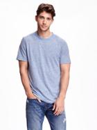 Old Navy Striped Crew Neck Tee For Men - Big Navy