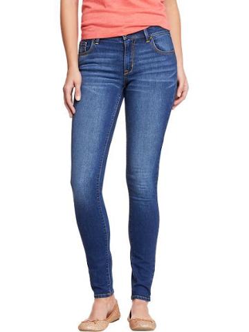 Old Navy Old Navy Womens The Rockstar Mid Rise Super Skinny Jeans - Mojave